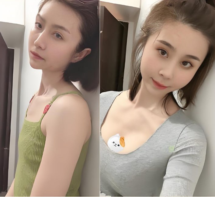 前後對比